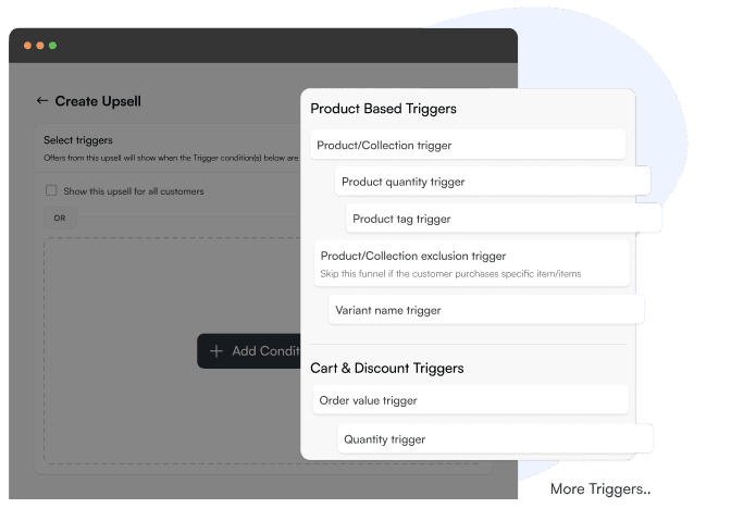 Smart Triggers for Upsells